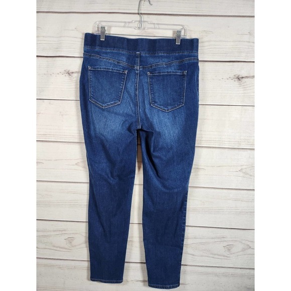 Talbots Flawless Womens High Rise‎ Med Wash Denim Pull On Jeggings Jeans Size 12 - Picture 2 of 7